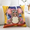 Almohada Infantil de Dibujos Animados Almohada Lumbar Pequeña de Dibujos Animados Almohada Lumbar con Patrón de Animales Pequeños para Niños Almohada Linda para Personalizar