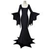 2025 Halloween Bruja Murciélago Estilo Gótico Oscuro Bruja Maquillaje Vampiro Novia Fantasma Vestido Largo Disfraz de Actuación