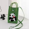 Bolso de Hombro Cruzado Bolso para Teléfono Móvil Bolso de Mano para Llevar a Mano Estilo Abuelo Panda de Chengdu en stock