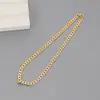 Nueva cadena para clavícula chapada en oro cobre estilo europeo y americano collar en relieve para mujer cadena versátil de nicho cadena para suéter joyería