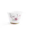Taza de té de porcelana de jade de sebo Daifa juego de té kung fu Taza individual Taza de degustación Taza de maestro regalo para el hogar de la empresa taza de té