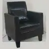 Novo Sofá Individual Pequeno de Couro e Tecido, Elegante e Simples, Poltrona Pequena para Hotel, Escritório, Lan House, Lazer