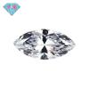 Huagang Gem Grau 9A Cavalo Em Forma de Olho Branco Zircon Anel Superfície Pedra Nua Artificial CZ Incolor Transparente Pontiagudo Fundo Branco Broca de Pedra