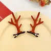 Pasador de Navidad Tocado Reno Cabello Estilo Carson Cuerno Clip Nuevo Niños Lindos Accesorios para el Cabello de Navidad