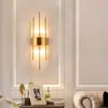 Lámpara de Pared de Fondo para Sala de Estar Postmoderna Creativa para Dormitorio Balcón Pasillo Escaleras Pasillo Accesible Lámpara de Pared LED de Cristal de Lujo