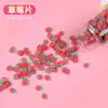 Bolo de Frutas Argila Macia Pedaços Cola Creme Bolas Feitas à Mão Materiais de Preenchimento DIY Acessórios de Areia Movediça Bolas Squishy