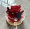 Cubierta de Cristal Esférica de Flor Eterna Flor Rosa Girasol Regalo Navidad Día de San Valentín Regalo Flor Eterna Esférica