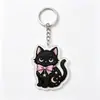 Llavero Acrílico de Halloween Fantasma Murciélago Castillo Botella Mágica Dibujo Animado Colgante para Mochila Regalo Navideño