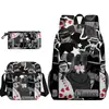 Producto de Juego Transfronterizo 3D Nuevo Set de Tres Piezas Forsaken Gubby de Mochila Escolar Estampada, Estuche y Bolso de Hombro