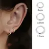 Pendientes de Aro Simples para Mujer, Adecuados para Dormir Sin Quitar, Tachuelas para Cartílago Auricular con un Toque de Lujo, Clips para Orejas de Aro Pequeño, Pendientes de Aguja de Plata, Accesorios para Orejas para Hombres