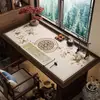 Nuevo tapete de escritorio estilo caligrafía china, ecológico, protector de ojos, resistente al desgaste, tapete de escritorio para estudiar, mantel estilo tradicional chino, protector de escritorio
