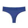 Ropa interior femenina popular, personalizada de fábrica, para comercio transfronterizo: tanga acanalado de algodón puro para uso diario, con ribete de encaje, sexy