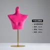 Tienda de ropa accesorios de maniquí de terciopelo para lencería maniquí de medio cuerpo femenino soporte de exhibición de sujetador maniquí de cuerpo humano soporte para modelo de lencería