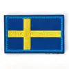 Bandera Bordada Mundial Velcro Islandia Dinamarca y otros países Pegatina de Tela para Bandera Insignia Táctica Mochila Pegatina de Tela Bordada