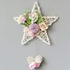 Colgante de pared de cinco estrellas colgante de pared simulado traje colgante de pared flor artificial de plástico cesta colgante decoración de pared interior pared interior decoración escolar Floricultura