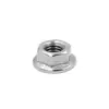 Tuerca Brida de Acero Inoxidable 304 Personalizada 316 Tuerca Hexagonal Antideslizante y Antiaflojamiento con Tapa de Tornillo de Bloqueo de Almohadilla Dentada