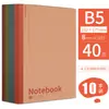 Paquete de 20 Cuadernos, Papelería para Estudiantes Universitarios, Cuadernos de Ejercicios A5 Espesos Tapa Blanda, Cuadernos Sencillos para Oficina