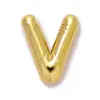 Europa y Estados Unidos venta caliente oro real 18k acero de titanio 26 letra colgante burbuja acero inoxidable joyería accesorios diy colgante de collar