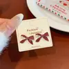 Brincos de Desenho Animado Papai Noel Boneco de Neve Laço Outono Inverno para Mulheres Agulha de Prata Divertidos e Doces Brincos de Feriado Transfronteiriços Atacado