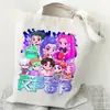 Bolso de Hombro Versátil Diario para Estudiante con Estampado de Dibujos Animados Anime Moda Transfronteriza Bolso de Lona Portátil de Gran Capacidad