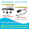 Interruptor sensor de cuerpo humano tipo manga 12v24v táctil barrido de mano control de puerta tipo enchufable reemplazable control centralizado de 3 cables subcontrol de 2 cables
