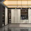 Yaxinge Estilo Lujo Ligero Armario a Medida con Panel E0 y Puertas de Gabinete, Personalización para Toda la Casa, Armario Combinado con Marco de Metal