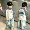 Camiseta Térmica de Polar para Niños Cuello Semi Alto Capa Base 2026 Otoño/Invierno Nuevo Bloque de Color Camiseta para Niños Moderna Versátil Top Moderno