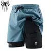 Nuevos Pantalones Cortos Deportivos para Exteriores, Pantalones Holgados Anti-Exposición de Tres Cuartos, Overol Casual de Doble Capa de Secado Rápido, Venta Directa de Fábrica