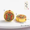 Accesorios DIY Chapados en Oro, Cuentas Espaciadoras de la Fortuna Inspiradas en Zen, Accesorios para Pulseras, Materiales para Cuentas, Joyería de Cuerda Trenzada, Estilo Retro Artístico