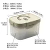Conjunto de 5 Caixas Organizadoras de Geladeira Transfronteiriças, Caixas Organizadoras Empilháveis, Seguras para Micro-ondas, Recipientes Selados de Grande Capacidade para Cozinha Atacado