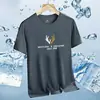 Fabricante Original Verano Manga Corta Transpirable Moderno Nuevo Top de Seda Helada para Hombre Talla Grande Corte Holgado Cuello Redondo Camiseta
