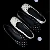Zapatos Planos de Piel de Oveja con Lunares para Mujer, Punta Cuadrada, Boca Baja, Nuevos Zapatos Mary Jane Planos de Ballet Versátiles 2026, Zapatos Planos de Piel Genuina