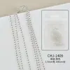 Nuevos Accesorios de Uñas Estilo Japonés Cadena Plana Fina Pequeña Dorada y Plateada Cadena de Perlas de Acero Cadena Metálica Tridimensional Accesorios Versátiles para Uñas