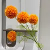 Flores artificiais: Crisântemo de 4 Cabeças, Crisântemo Ping Pong, Bola de Cebola, Flor de Seda de Dente-de-Leão, Arranjo de Flores de Casamento, Decoração de Mesa de Jantar para Casa Estilo Nórdico