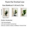 Venta Directa de Comercio Exterior Plantas Artificiales en Maceta Modernas Sencillas y Pegatinas de Flores Entrada de Sala de Estar Escaleras Pegatinas Decorativas Autoadhesivas