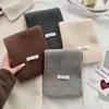 Bufanda de Color Sólido Dopamina para Mujer, Bufanda Cálida de Punto Otoño e Invierno, Estilo Coreano Versátil Moda Fresca Dulce Calentador de Cuello