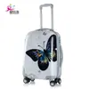 Mala de Viagem com Rodas Universais PC+ABS Borboleta 20/24/28 polegadas Mala de Rodinhas Masculina e Feminina Padrão da Moda