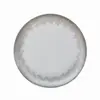 Estilo Chino y Europeo Occidental Sala de Estar Plato Principal para Comida Occidental Moderno Hogar Diario Sencillo Plato de Vidrio Borde Lámina de Oro Plato Decorativo