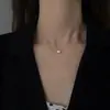 Tiki Simples Elegante Prata Esterlina 925 Colar de Feijão de Acácia Feminino Vento Frio Feijão de Prata Novo Estilo Corrente de Clavícula Tendência