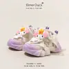 Zapatos para Niñas Dibujos Animados Conejo de Orejas Grandes Primavera y Otoño 2024 Nuevas Zapatillas Deportivas Infantiles Zapatos de Skate para Niña Tendencia