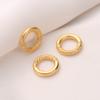 Cor forte retendo cobre chapeado areia ouro brilhante Qiankun anel corda vermelha anel liso diy acessórios de jóias pulseira anel de cartão anel concêntrico