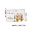 Brincos Clássicos de Amor Transfronteiriços Europeus e Americanos Moda Nicho Luz Luxo Senso Sofisticado Estilo Simples Brincos de Aço Titânio terno
