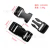 Fabricante 20 ~ 38mm preto dupla ajustável plástico fivela cintura mochila ajustável fivela mochila escolar fivela de segurança fornecimento