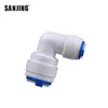 Conector de purificador de água para atacado Adaptador de tubo PE Redutor Cotovelo 3 tubos para 2 tubos Cotovelo de conexão rápida K6040