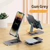 Suporte de mesa rotativo 360 graus totalmente em metal - Suporte dobrável multifuncional para tablet e celular para pessoas preguiçosas