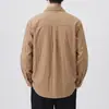 2026 nueva chaqueta de camisa casual de manga larga con bloques de color y patchwork retro estilo montaña para hombre, algodón estilo americano minimalista old-money