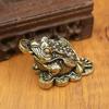 Moneda de latón, sapo dorado, adornos para té, mascota, ceremonia del té, adornos de escritorio, cigarra dorada de tres patas, yuanbao, mango antiguo