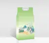 Bolsa de embalaje para ladrillo de arroz al vacío 5 kg bolsa gruesa de alta calidad para embalaje de arroz bolsa de arroz de papel kraft al vacío de grado alimenticio