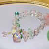 Nova pulseira de cristal super flash 2023 feminina flor pingente gota d'água estilo feriado Mori estudante pulseira para namoradas
