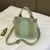 Bolsa transversal pequena quadrada solta e simples estilo japonês Bolsa de ombro única estilo preguiçoso estilo coreano Bolsa de mão para festa de estudante compras de feriado
